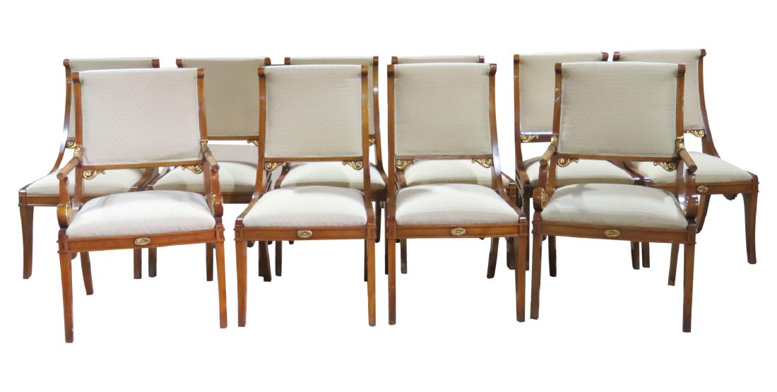10 ITALIAN STYLE CARVED DINING CHAIRS (1 of 7)
