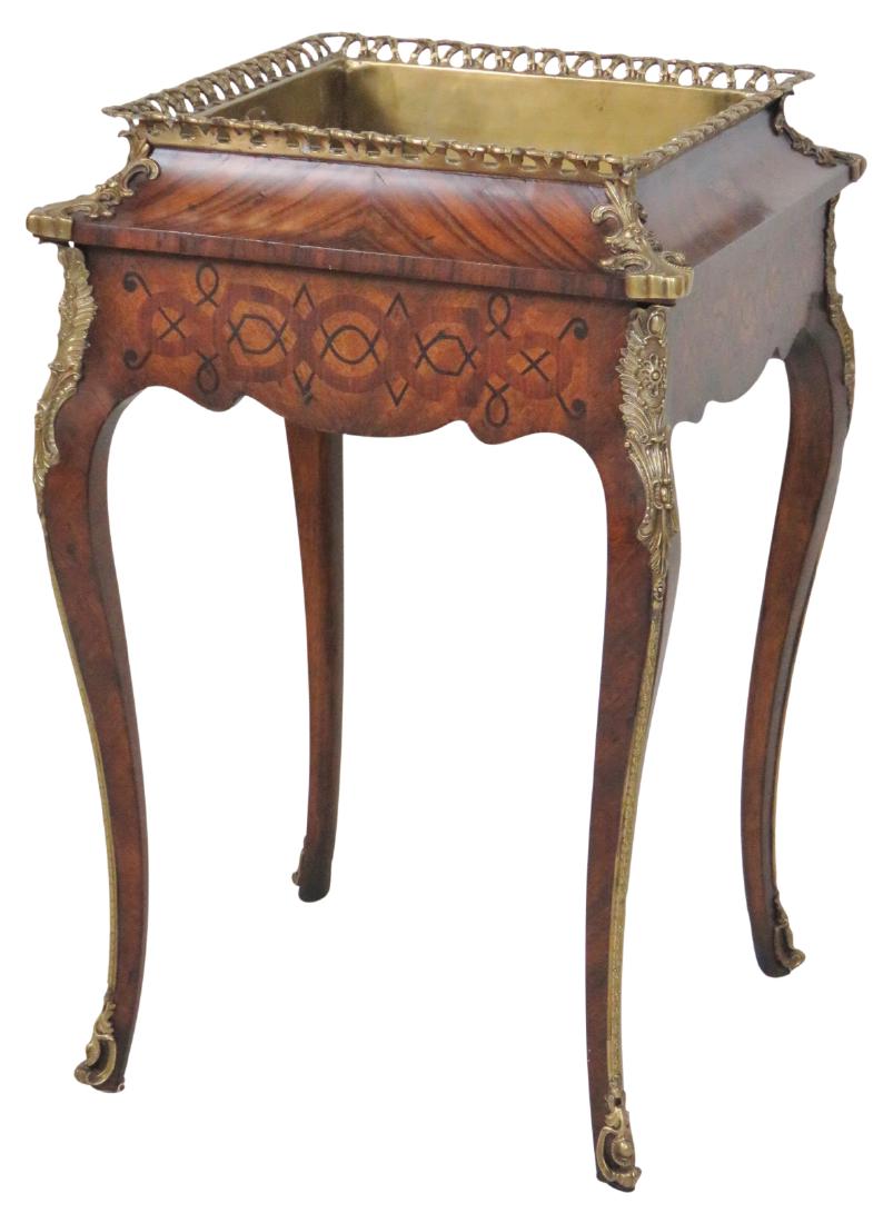 LOUIS XV STYLE INLAID PLANTER (1 of 4)