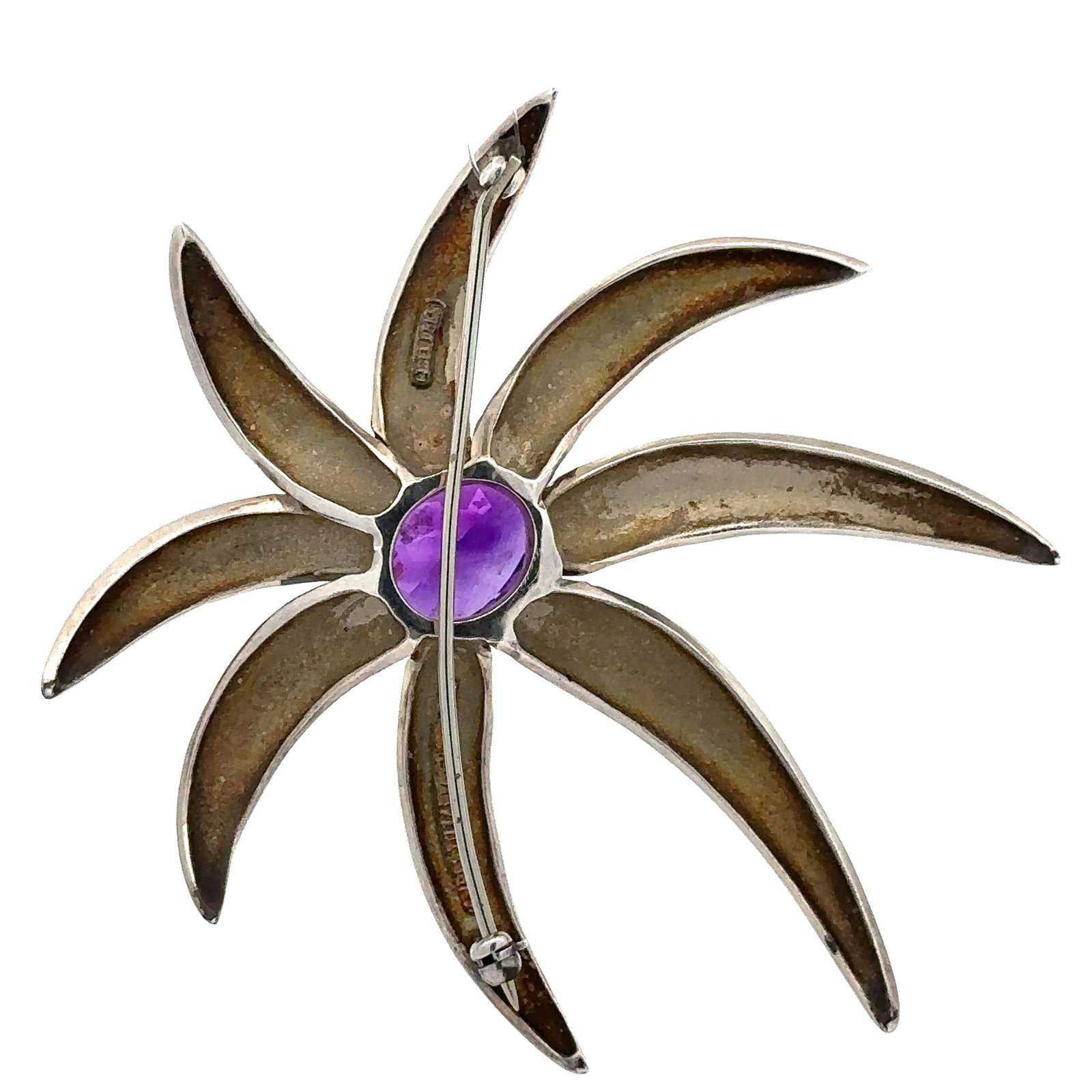 Tiffany & Co. Gold & Silver Amethyst Fireworks Brooch - 8