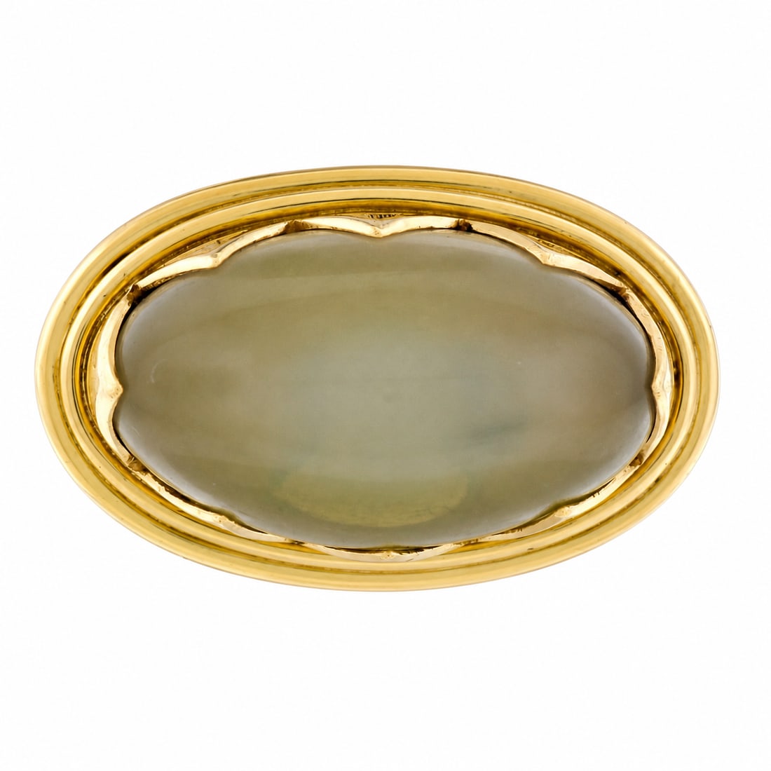 18k Gold & Silver Moonstone Fancy Large Cocktail Ring - 2