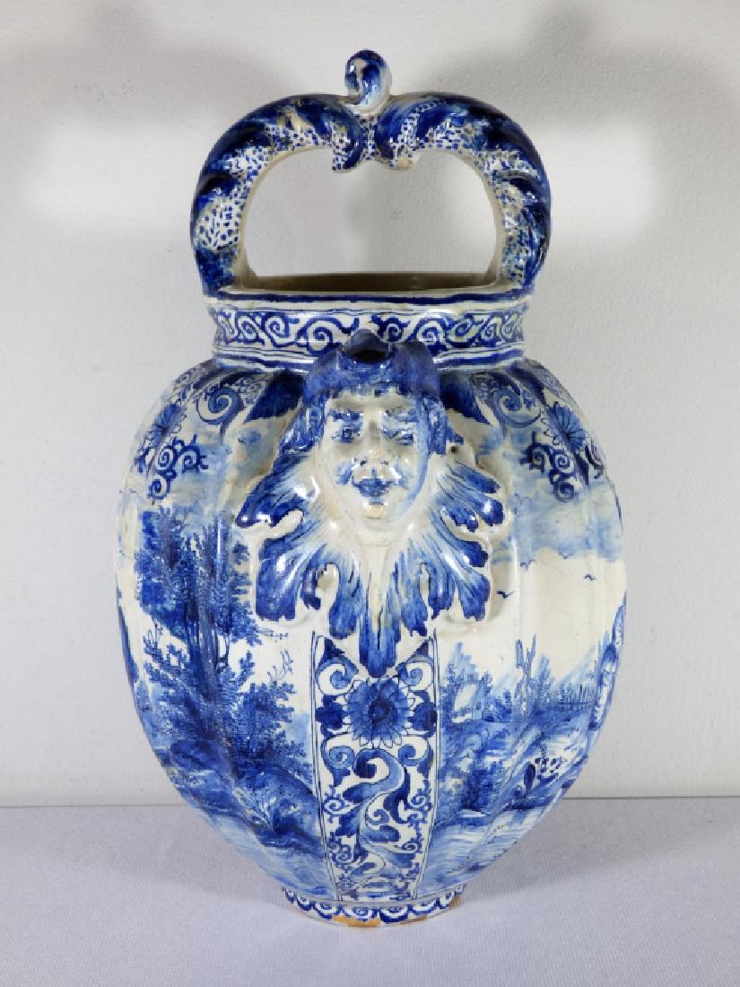 A Fine Antique Blue & White Delft Porcelain Jug (1 of 11)