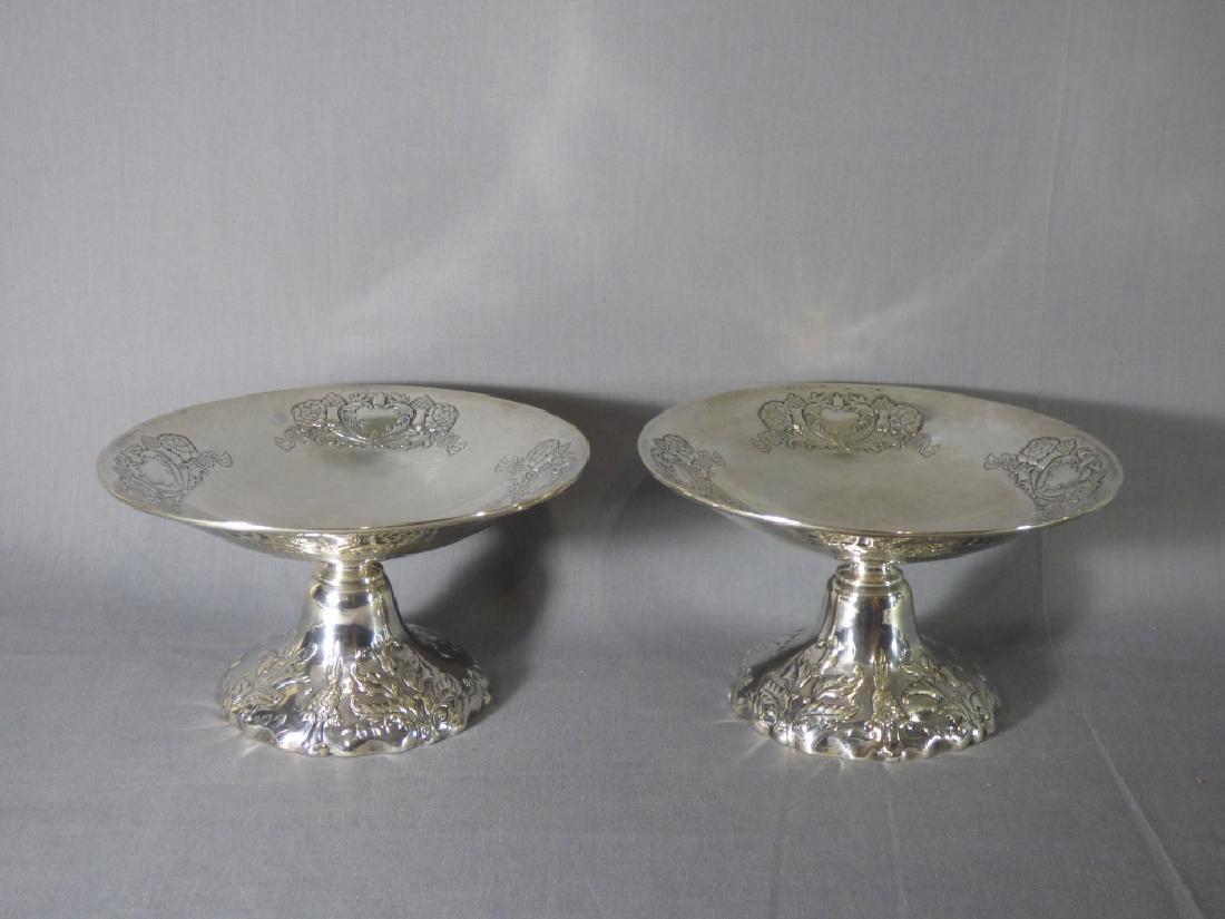 Two Van Buren Sterling Silver Low Compotes (1 of 1)