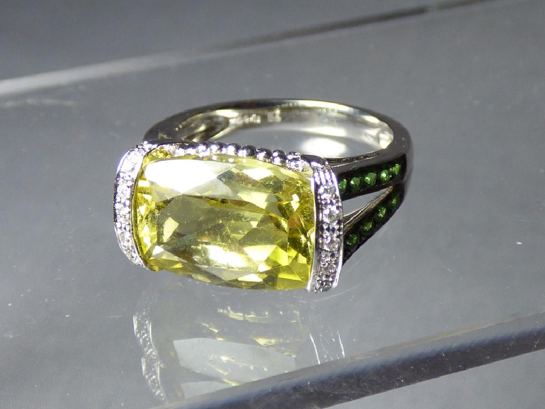 A Ladies' 14 Karat White Gold and Citrine Ring (1 of 7)