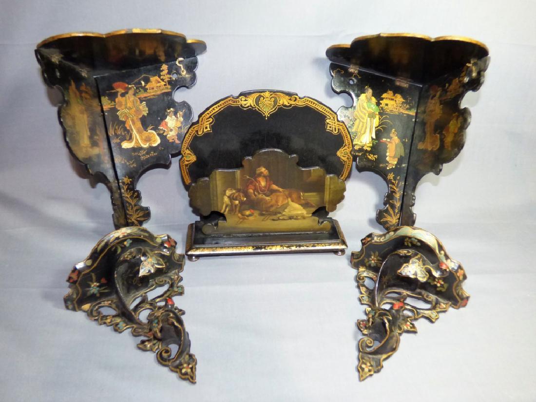 Group of Lacquered Papier-Mache Articles (1 of 1)