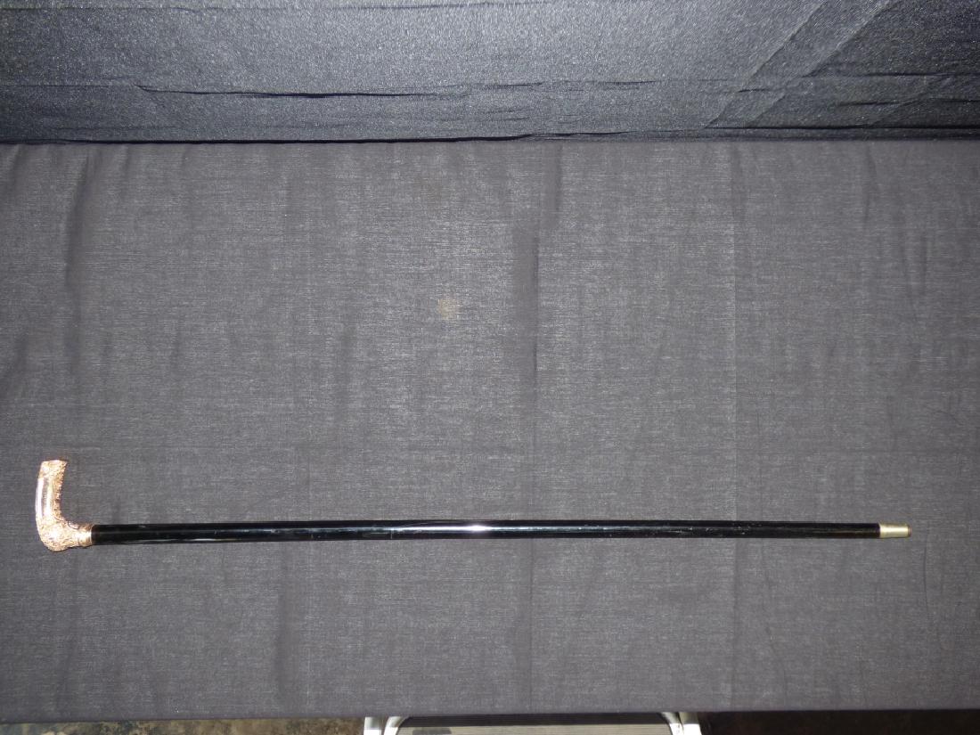 Antique Gold-Tone Presentation Cane (1 of 1)