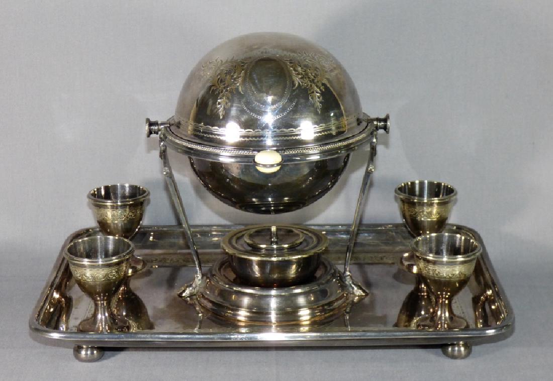 An English Elkington & Co Silver-Plate Egg Server (1 of 1)