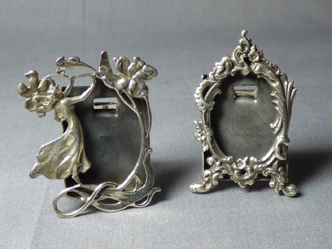 Two Art Nouveau Sterling Silver Miniature Frames (1 of 6)
