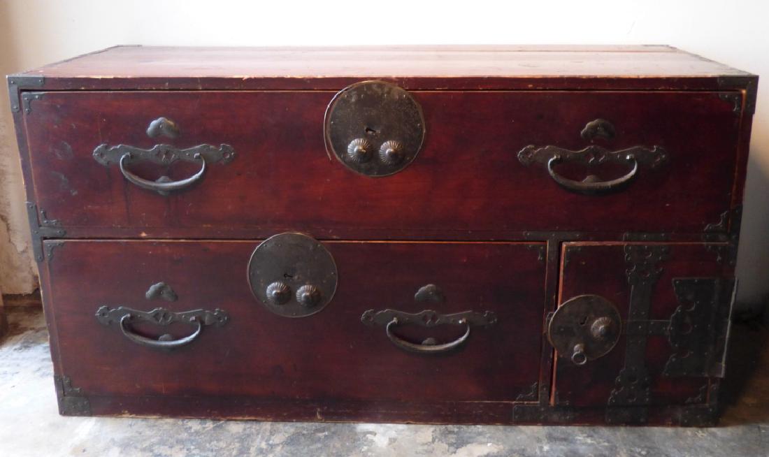 Antique Japanese Tansu Chest (1 of 1)