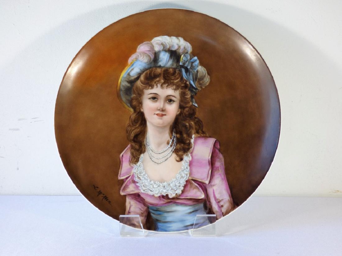 Large Hand-Painted Limoges Charger (1 of 4)