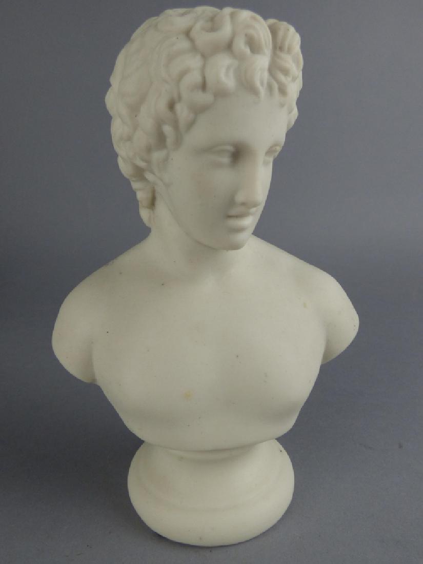 Classical Style Parian Bust: Size: 6 3/4" H