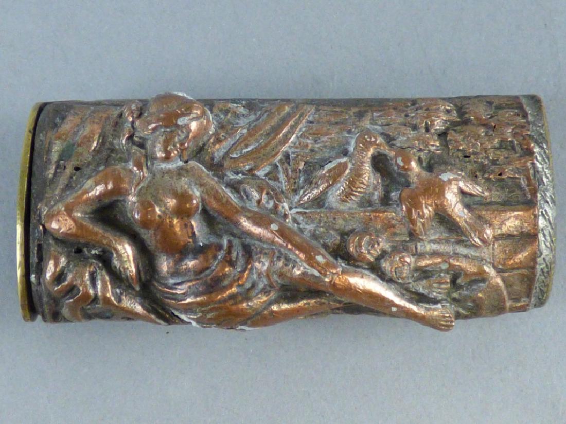 Antique Mixed-Metals Match Safe (1 of 10)