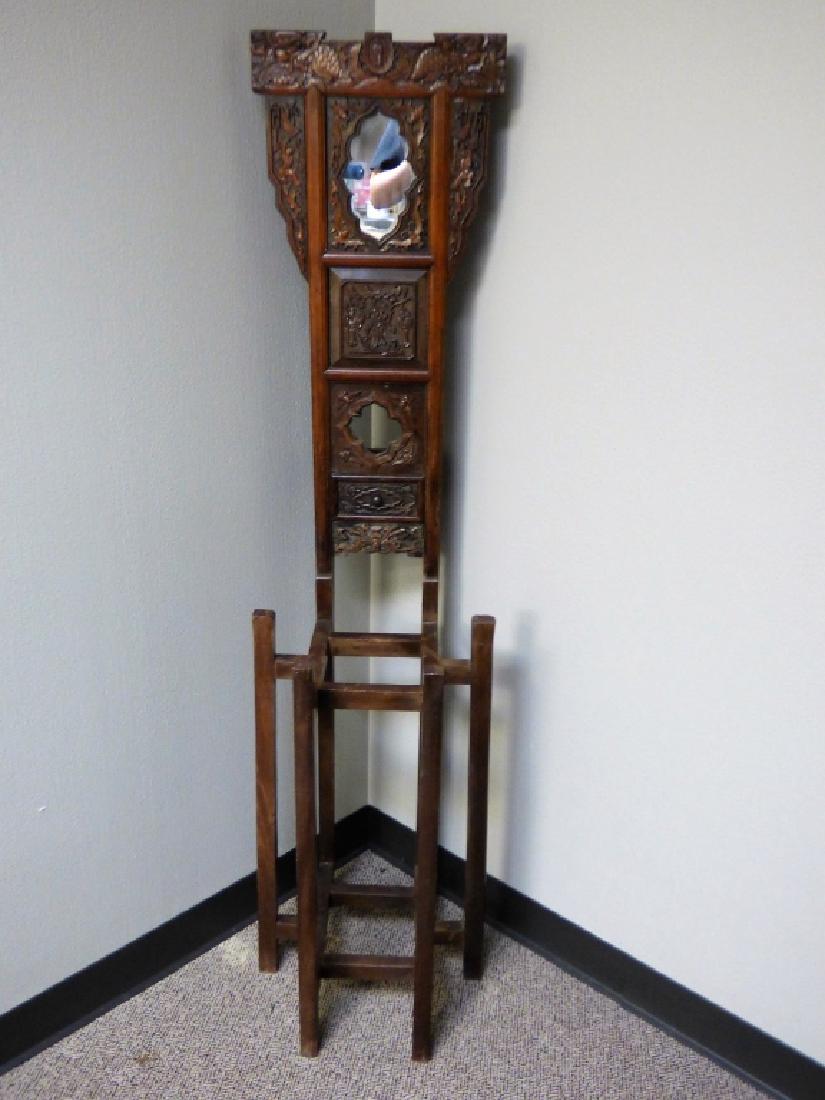 Antique Chinese Carved Wood Washstand (1 of 10)