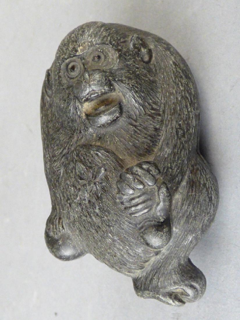 Antique Japanese Figural Pewter Covered Box (1 of 7)