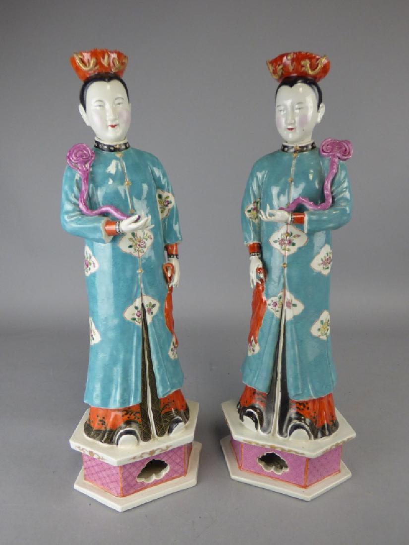 Pair of Chinese Porcelain Figures (1 of 1)