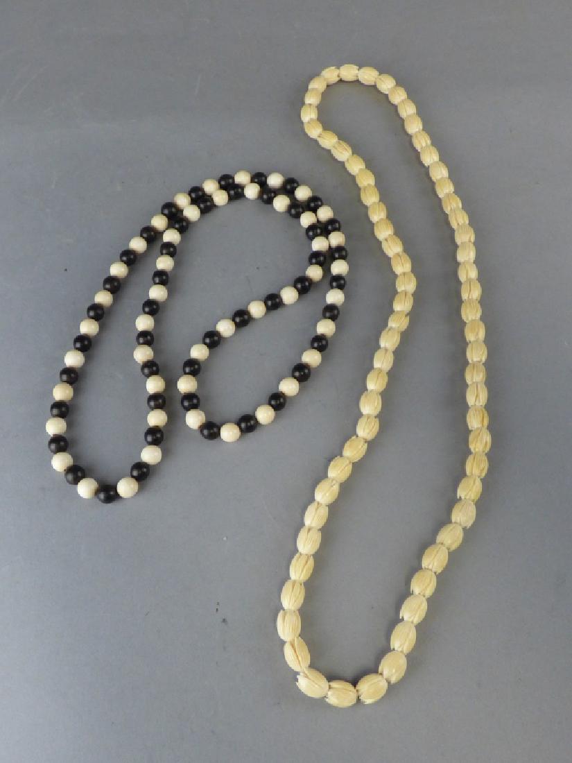 Two Strands of Finely Carved Buddhist Prayer Beads (1 of 1)