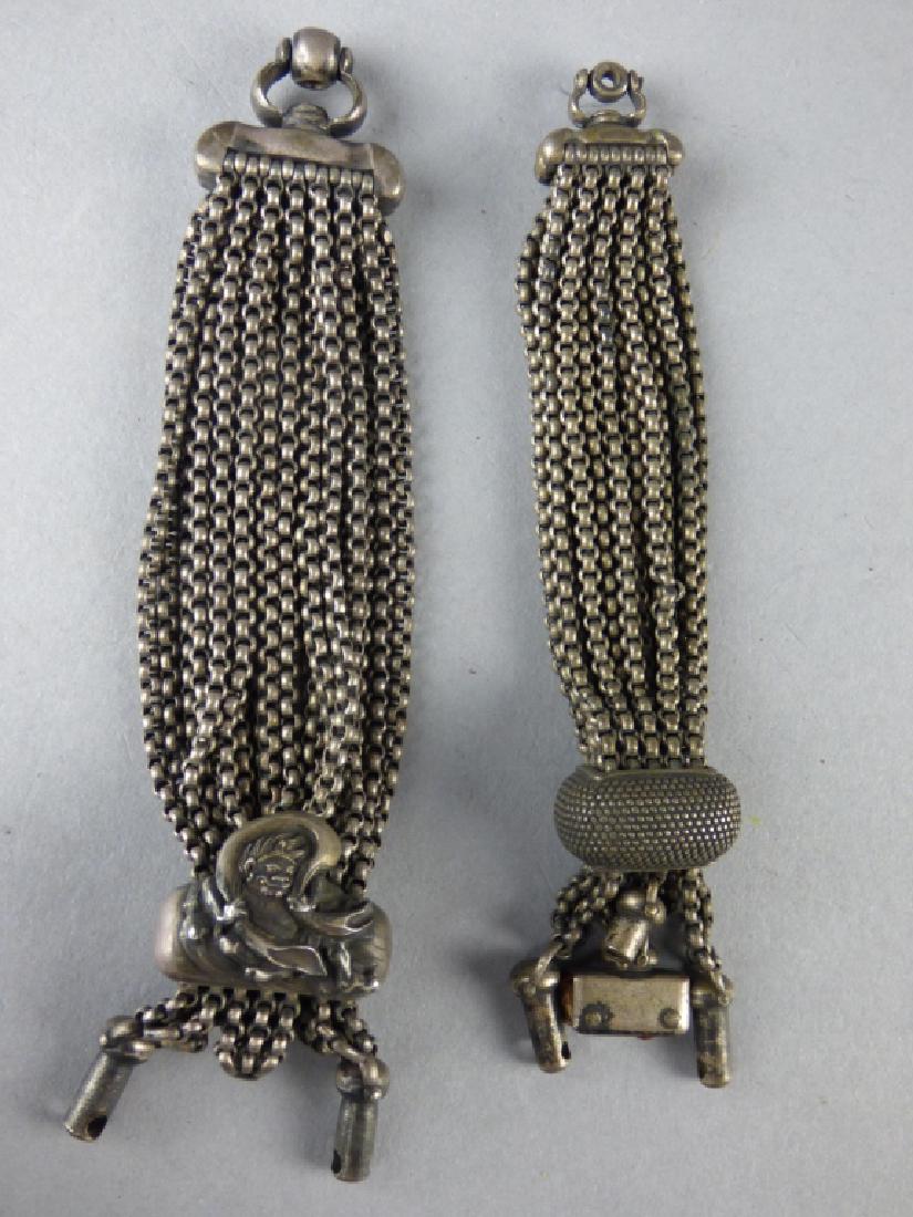 Two Japanese Silver Tobacco Pouch Chains (1 of 9)