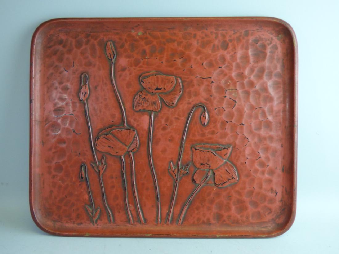 Antique Japanese Kamakura-bori Lacquer Tray (1 of 10)
