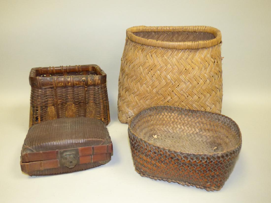 Lot of 4 Japanese Woven Baskets (1 of 7)