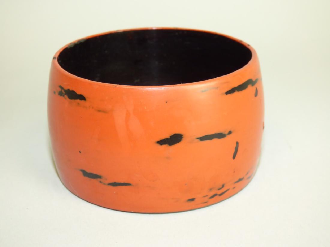 Negoro Lacquer Cup: Size : 1 3/4" H x 3" dia.