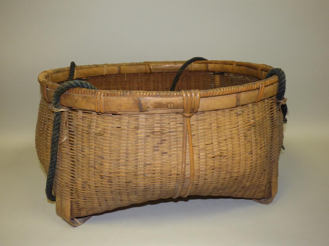 Large Japanese Woven Basket (1 of 4)