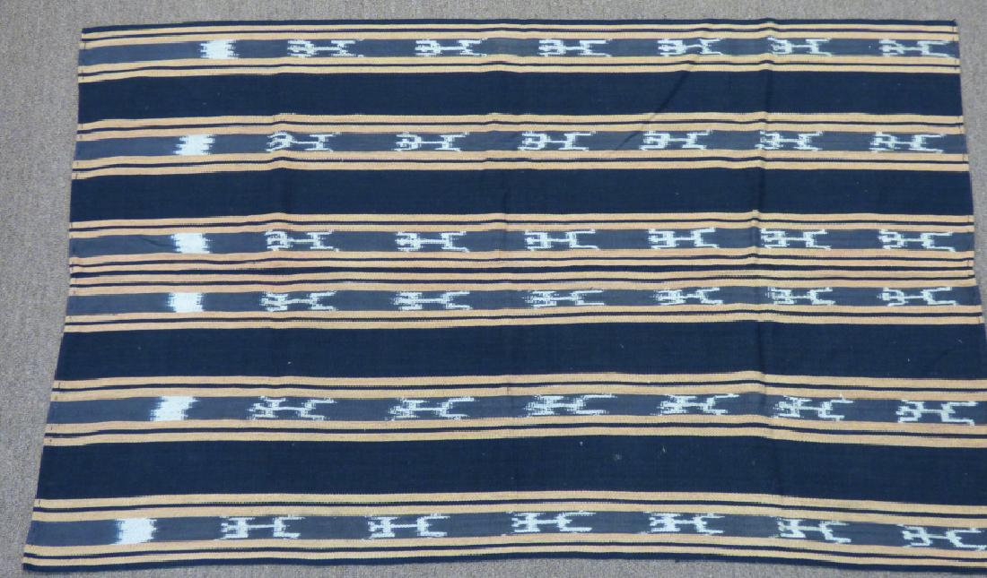 Orange & Black Dyed Fabric Panel: Size : 49 1/2" x 32"