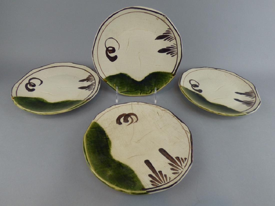 4 Oribe Plates: 7.75" Dia 1 with hairline crack