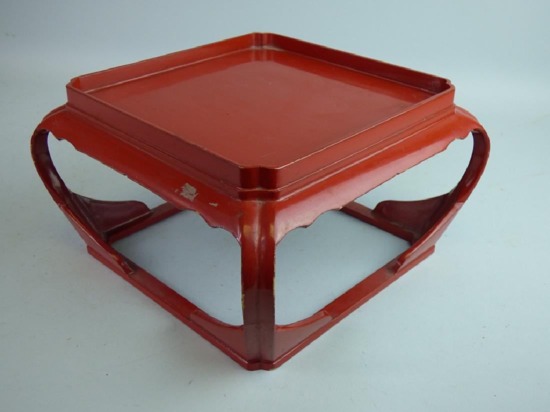 Japanese Red Lacquered Stand (1 of 6)