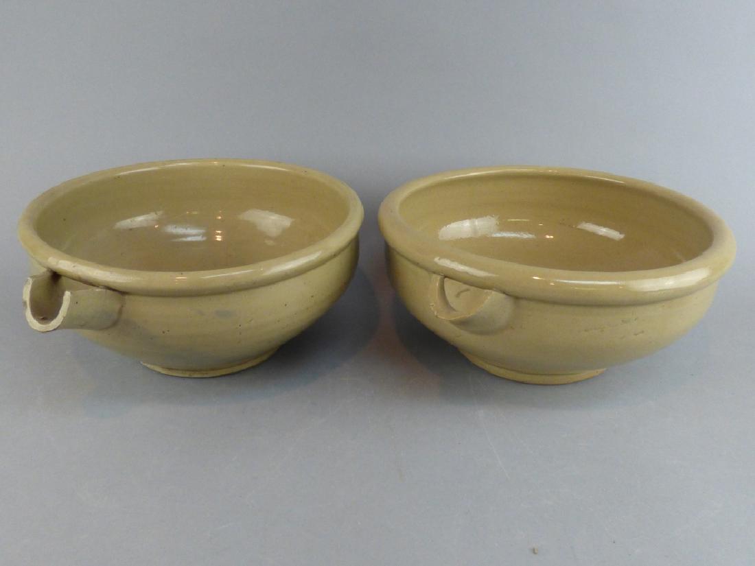 2 Large Pouring Bowls: 10" L x 8.5" W x 4" H