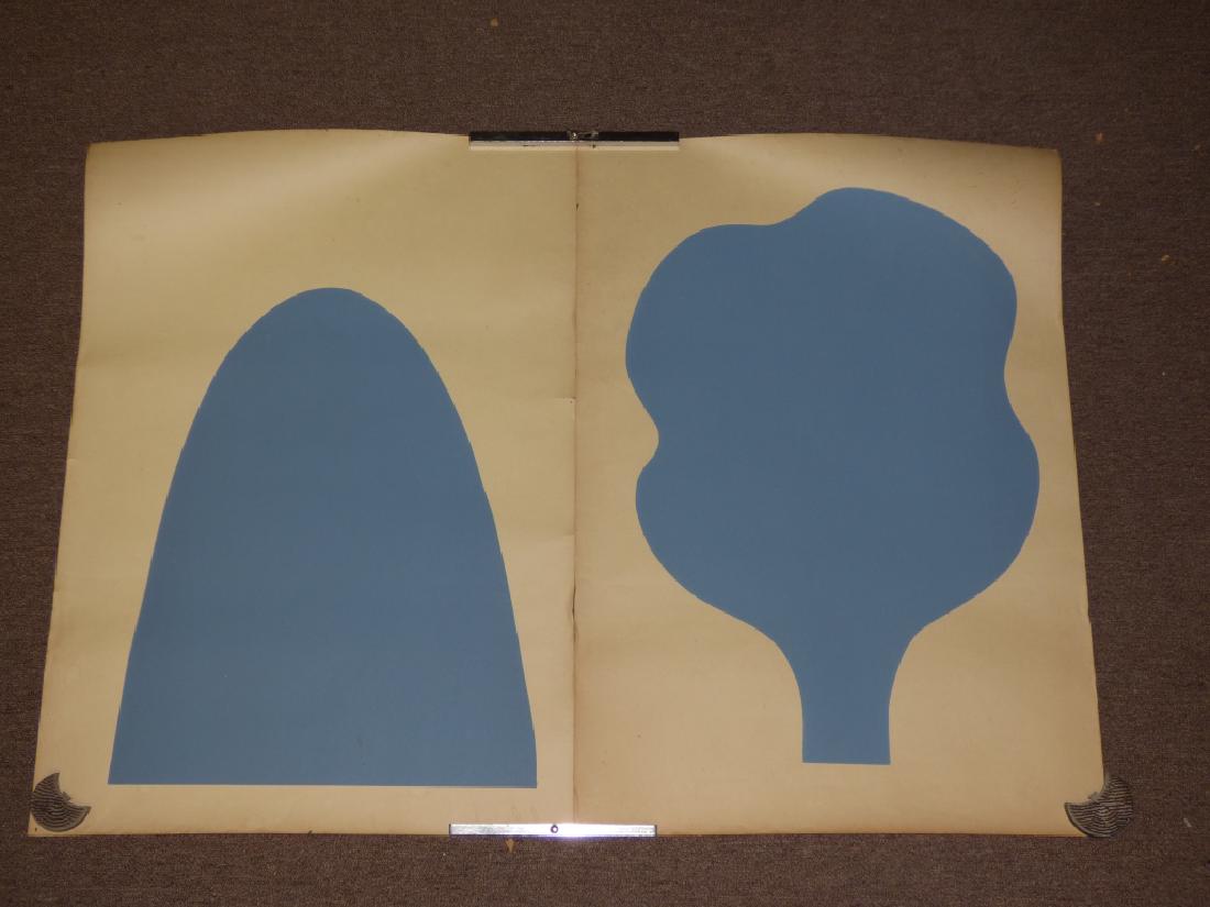 Two Matisse-Style Pochoir Stenciled Prints: Size : 21 1/2" x 31"