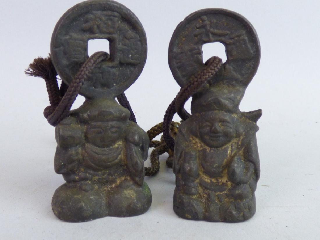 Pair Bronze Scroll Weights (1 of 3)