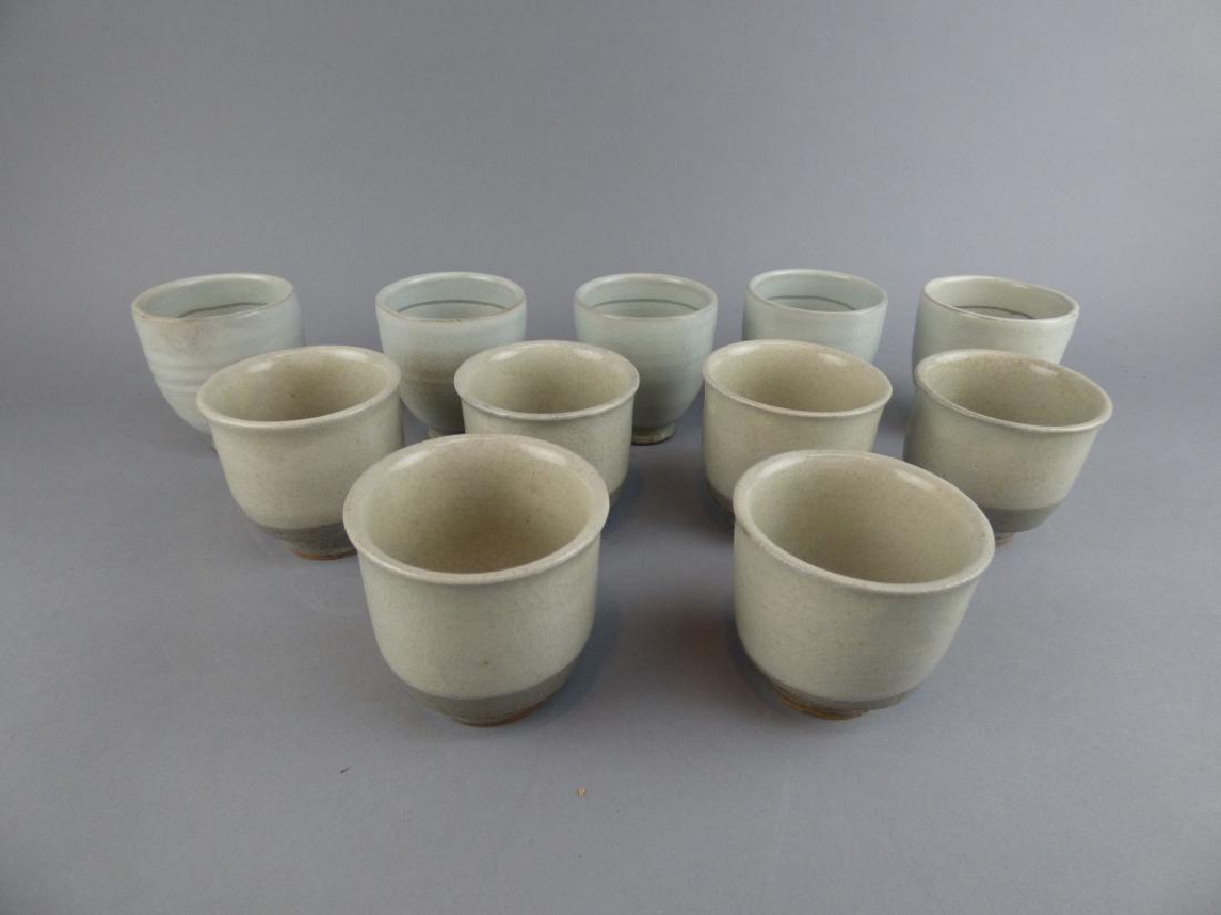 11 Pieces sets of Grey/White Cups (1 of 6)