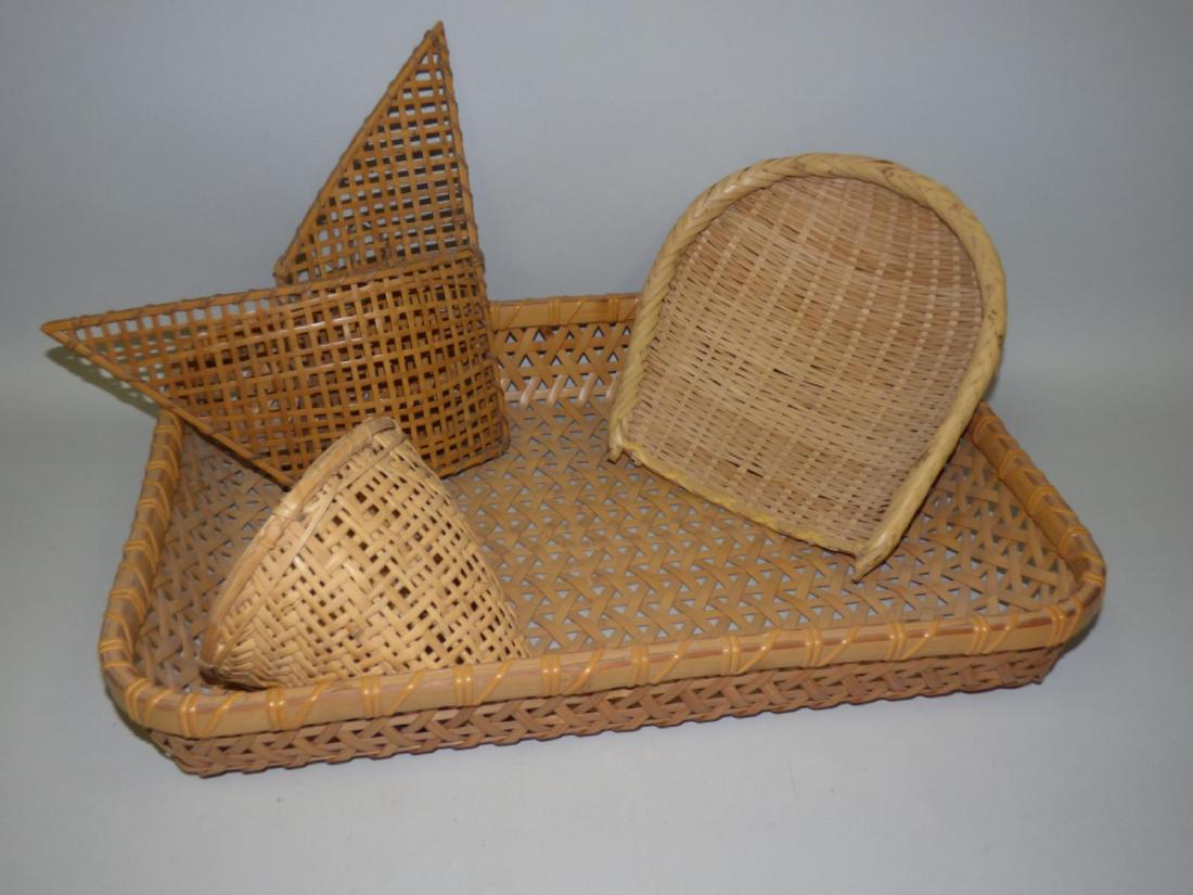Lot of 4 Woven Baskets (1 of 3)