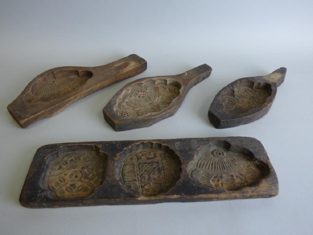 Lot of 4 Japanese Rice Cake Molds (1 of 6)