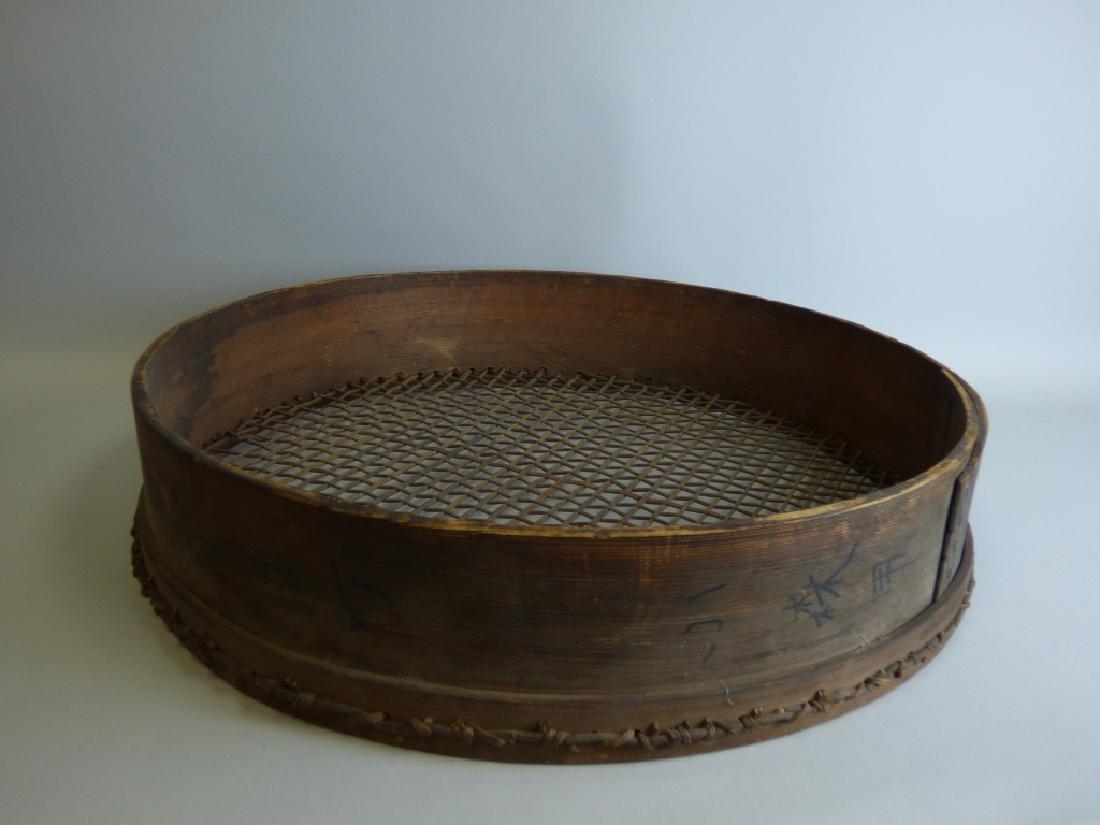 Large Japanese Wooden Basket (1 of 7)