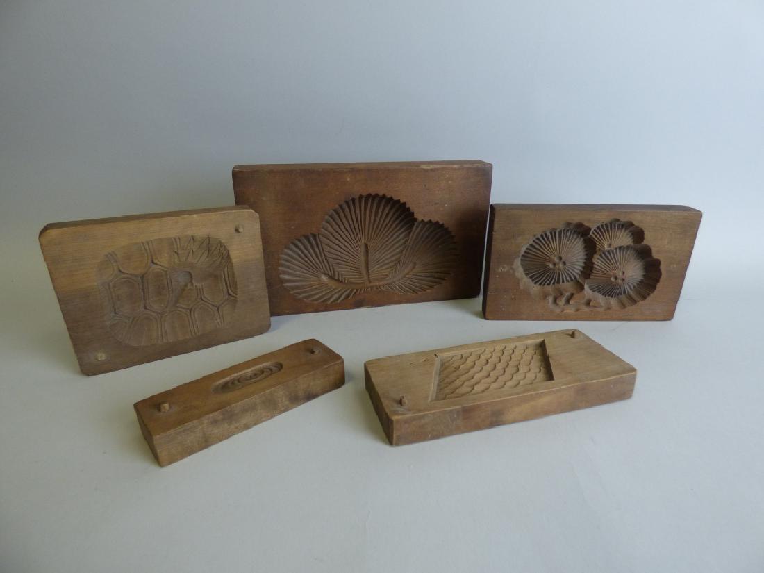 Lot of 5 Japanese Rice Cake Molds (1 of 6)
