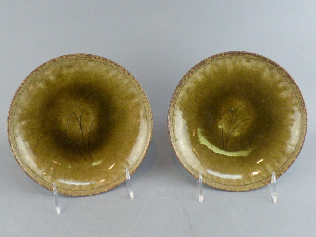 2 green glazed plates (1 of 4)