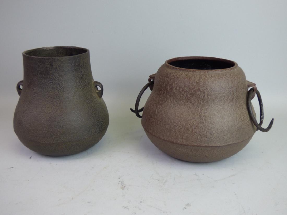 Two Japanese Cast Iron Chagama (1 of 7)