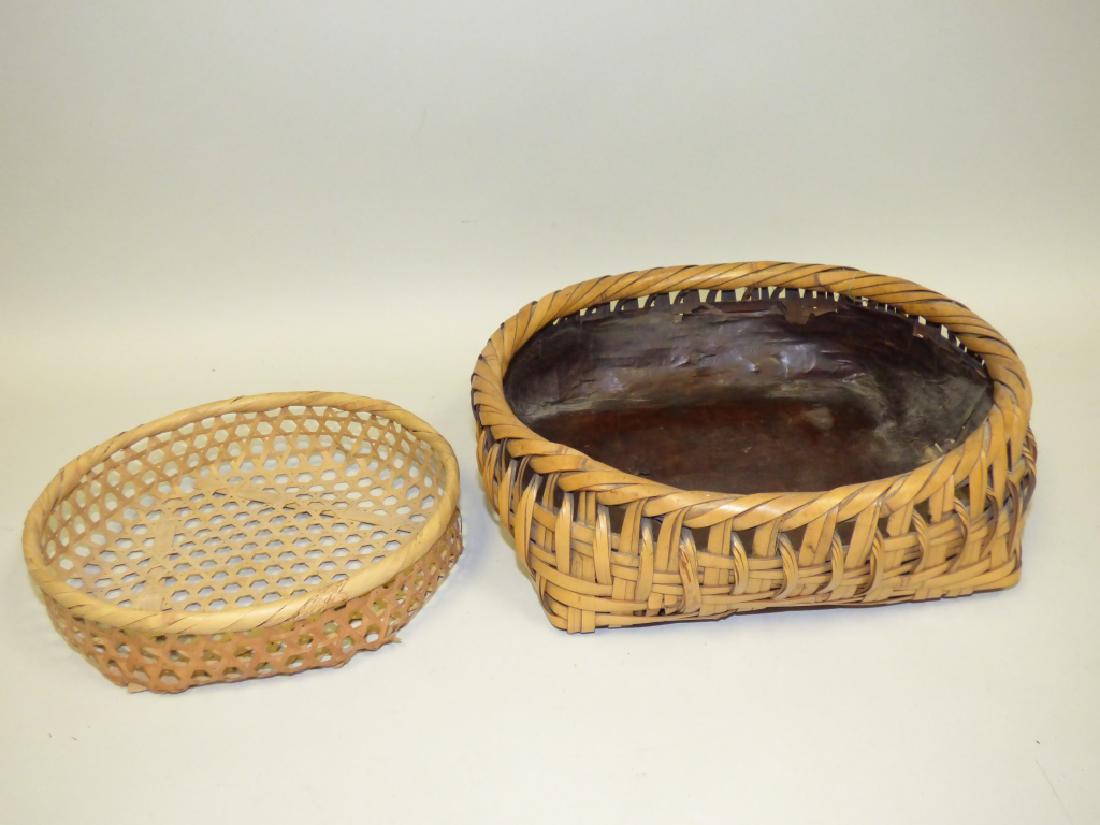 Lot of 2 Japanese Woven Baskets (1 of 2)