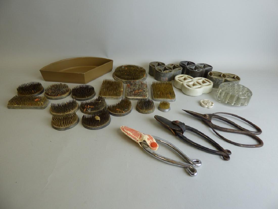 Large Group of Various Ikebana Floral Frogs (1 of 6)