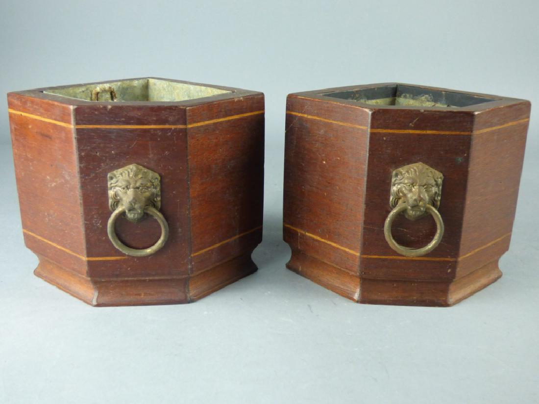 Antique Mahogany Planters (1 of 6)