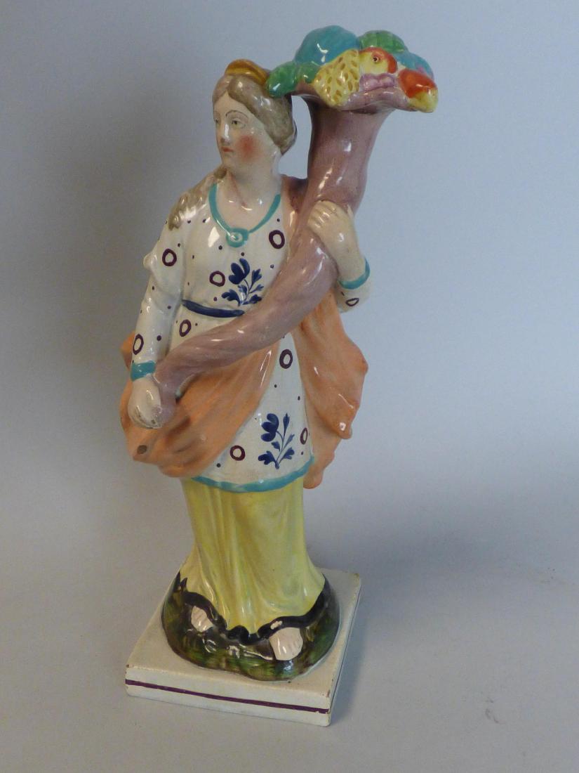 Antique Figure of Woman: 10.5" H