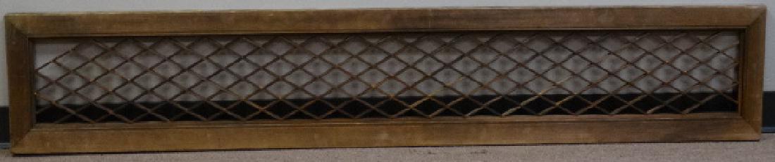 Japanese Ranma Transom Panel: Japanese Ramma Transom Panel, with minor loss. Size: 12 1/4" H x 67 1/4" L x 1 1/4" W