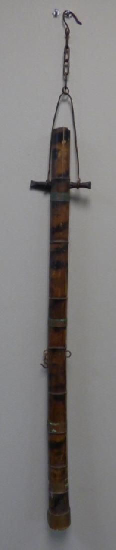 Bamboo Jizaikagi Hearth or Kettle Hook: Size : 37" H