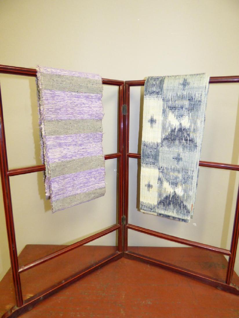 2 Japanese Obis - Blue / White & Purple / Gray: Size :136" & 112"