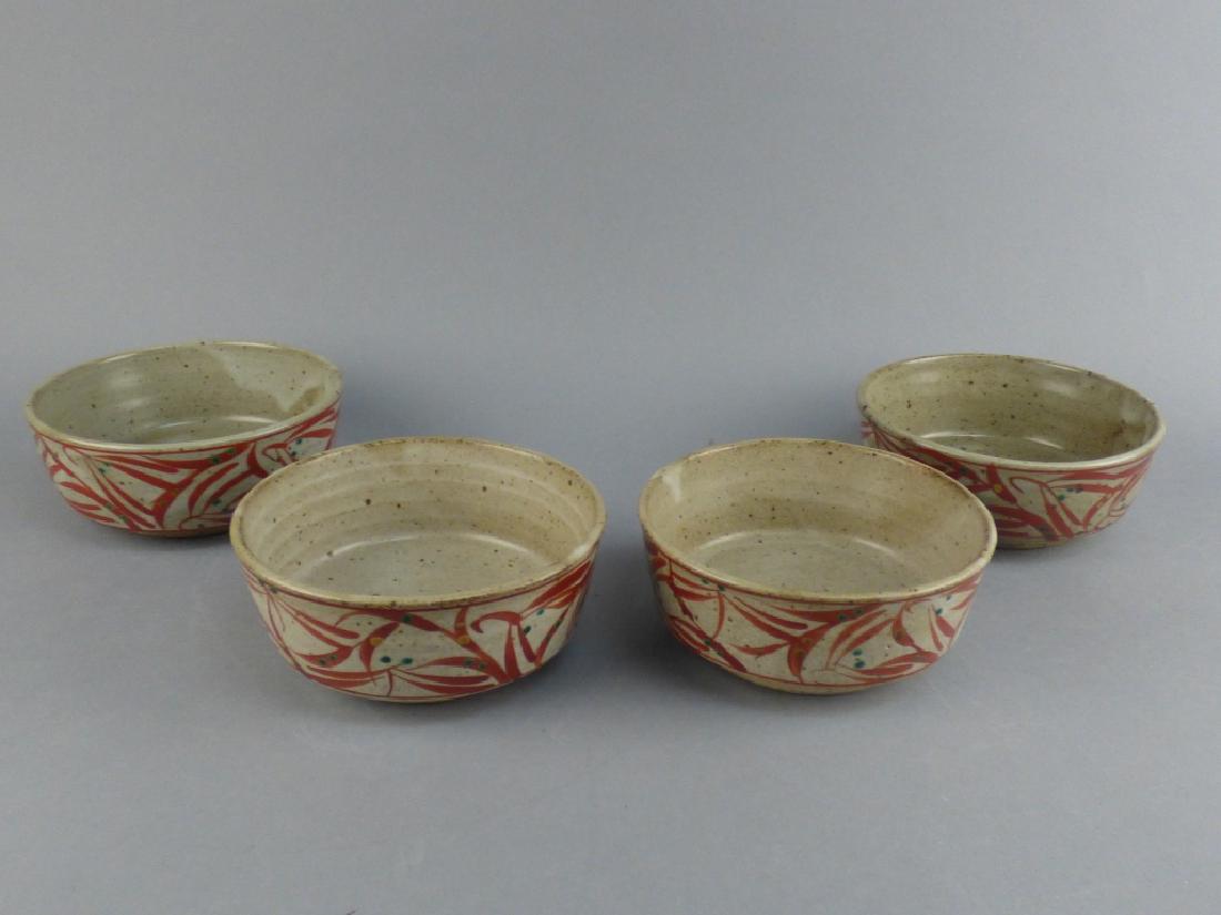 4 Okinawaware Bowls: 5" D x 2" H