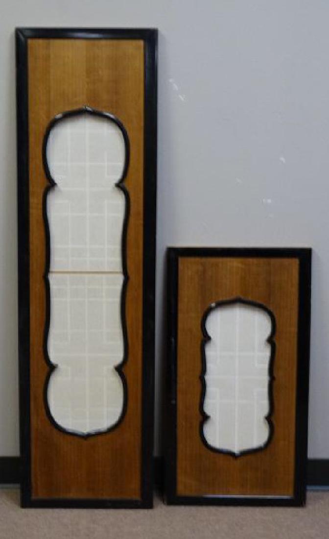 Two Japanese Sliding Window Panels: Size: 15" H x 53" L x 1" W (on largest piece)