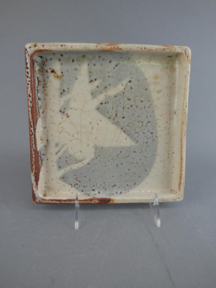 Studio Pottery Tray: 7.25" W x 7.25" L