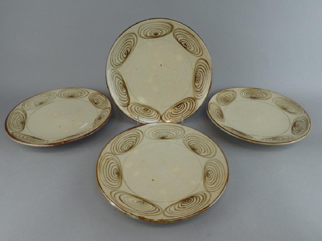 Four Seto Umanome Dishes: 8.5" Dia