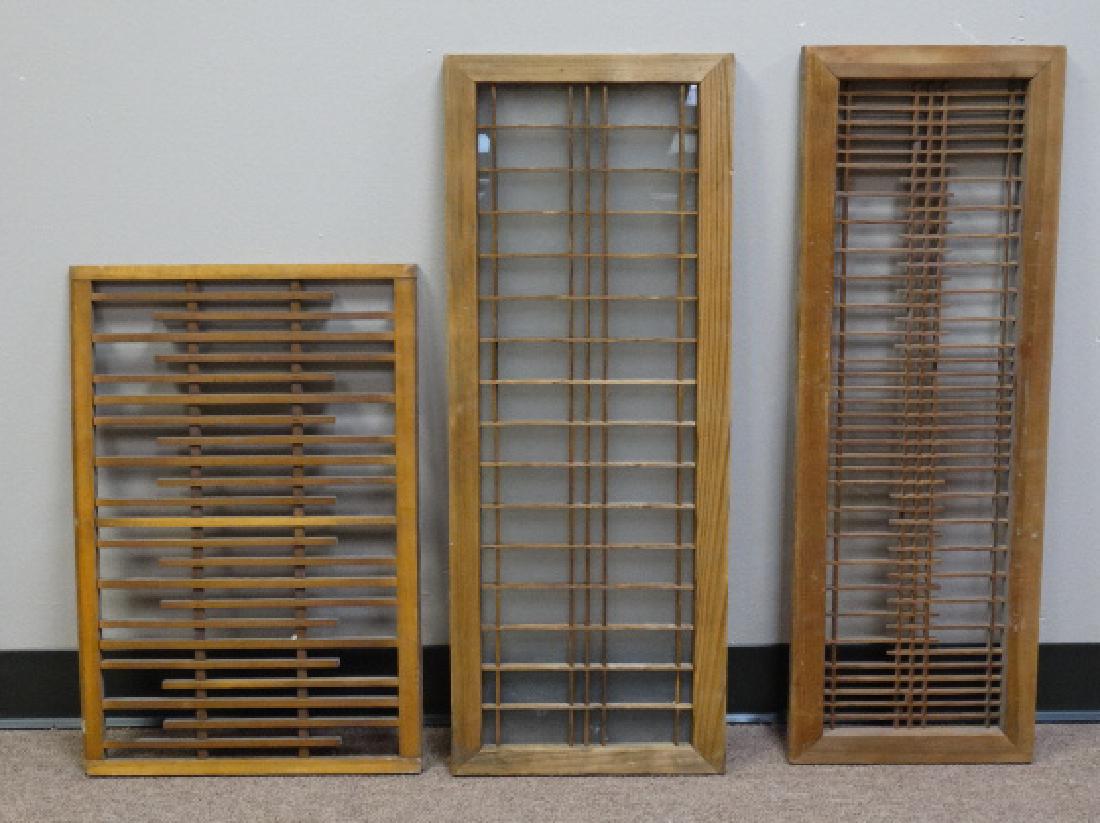 Three Decorative Wood Elements: Size : 31" H x 12 1/4" L x 1 1/4" W