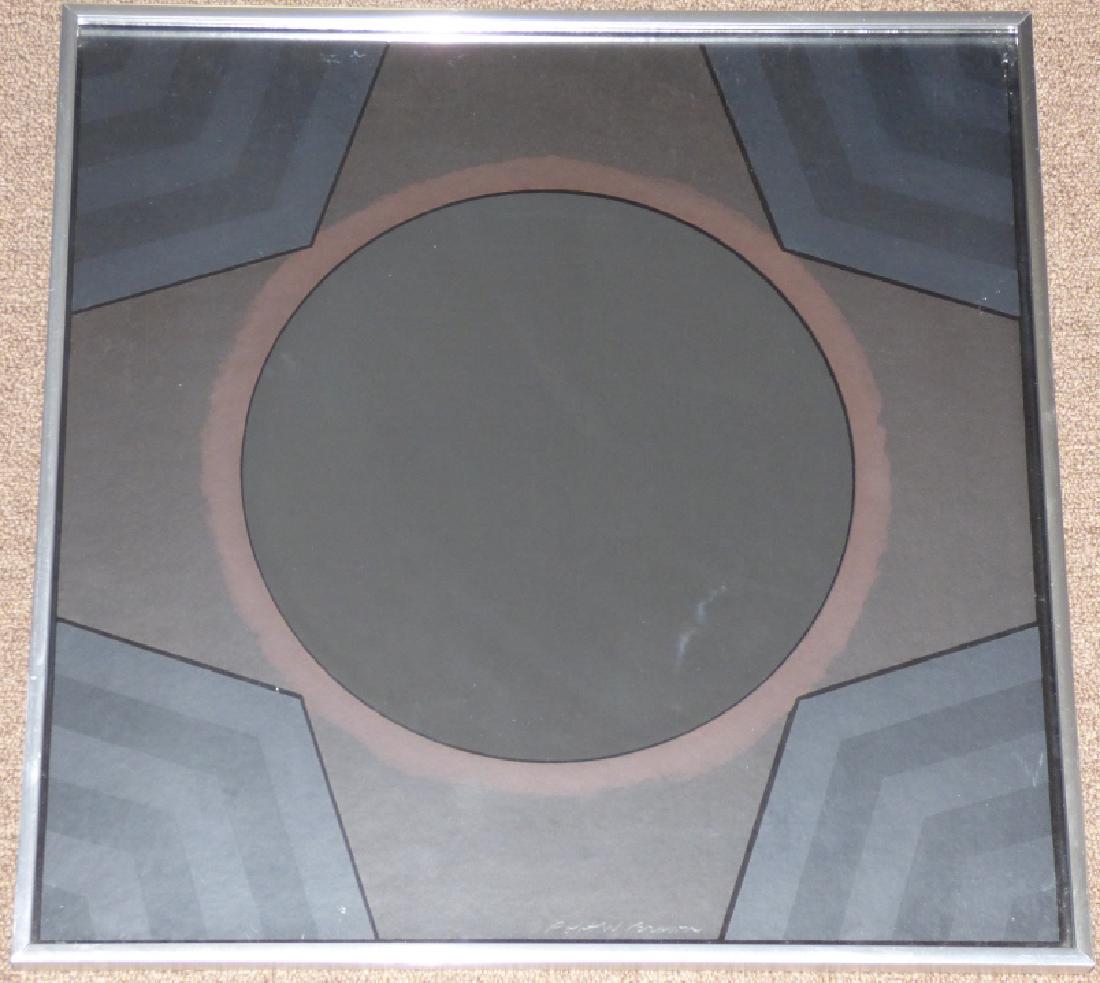 ROBERT WILSON BROWN - Lithograph: Size : 19 1/4" x 19 1/4" frame.